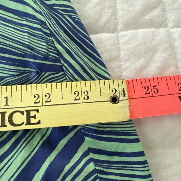 PLENTY TRACY REESE Womens 4 Blue Green Abstract Fit Flare Mini Summer Party - Picture 9 of 10